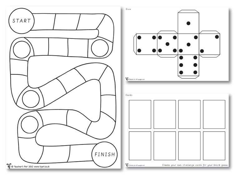 Printable - Board Game Template - Fellowes®